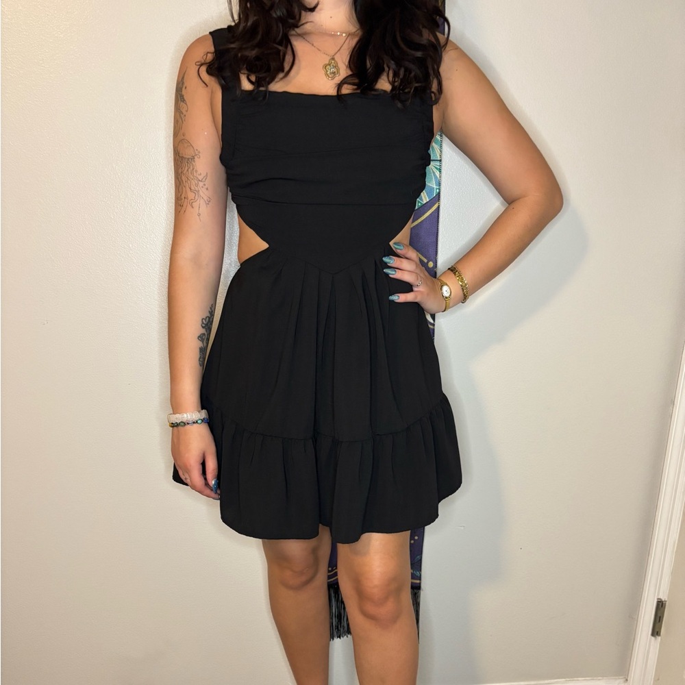 Black Dress With Cut Outs